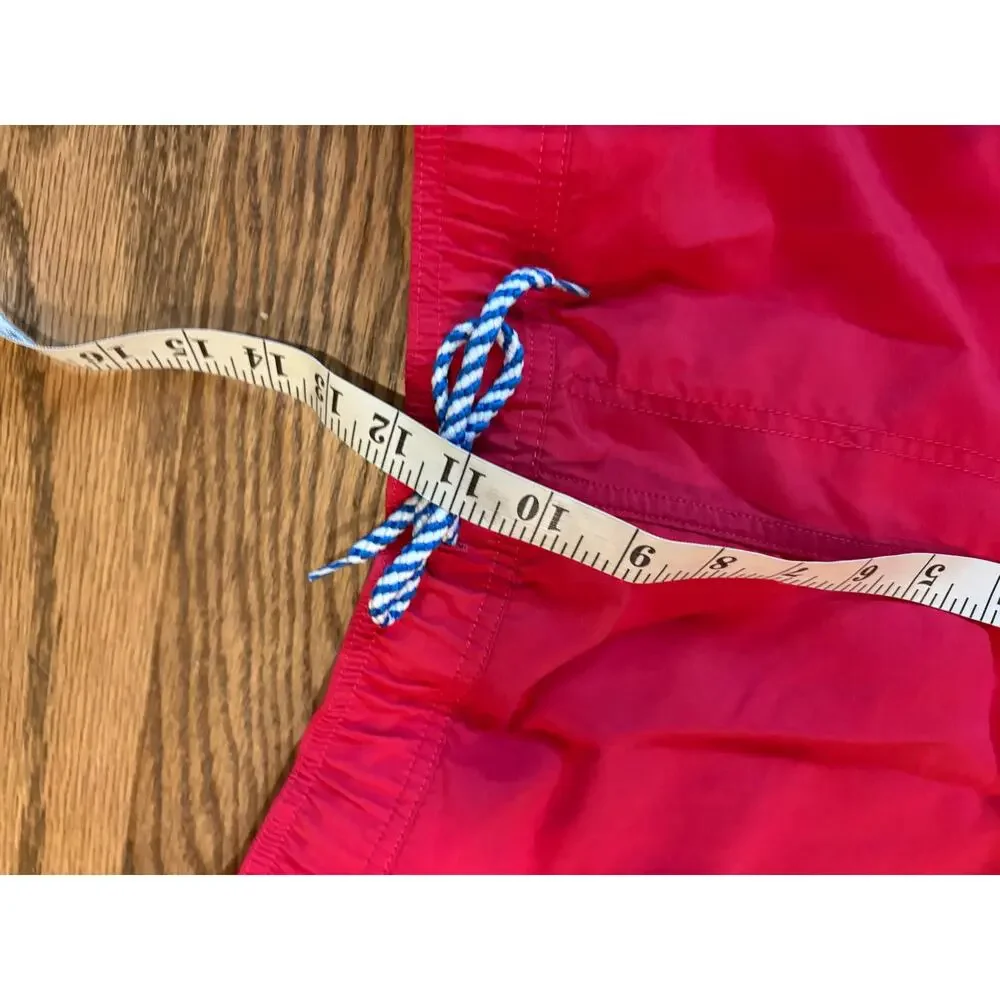Southern Tide Swim‎ Trunks Mens Large The Skip Jack Lined Red Coral Drawstring